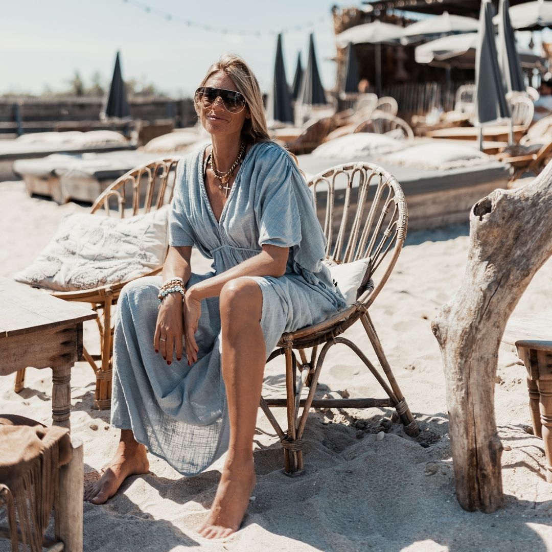 ROBE TAYMA BLEU