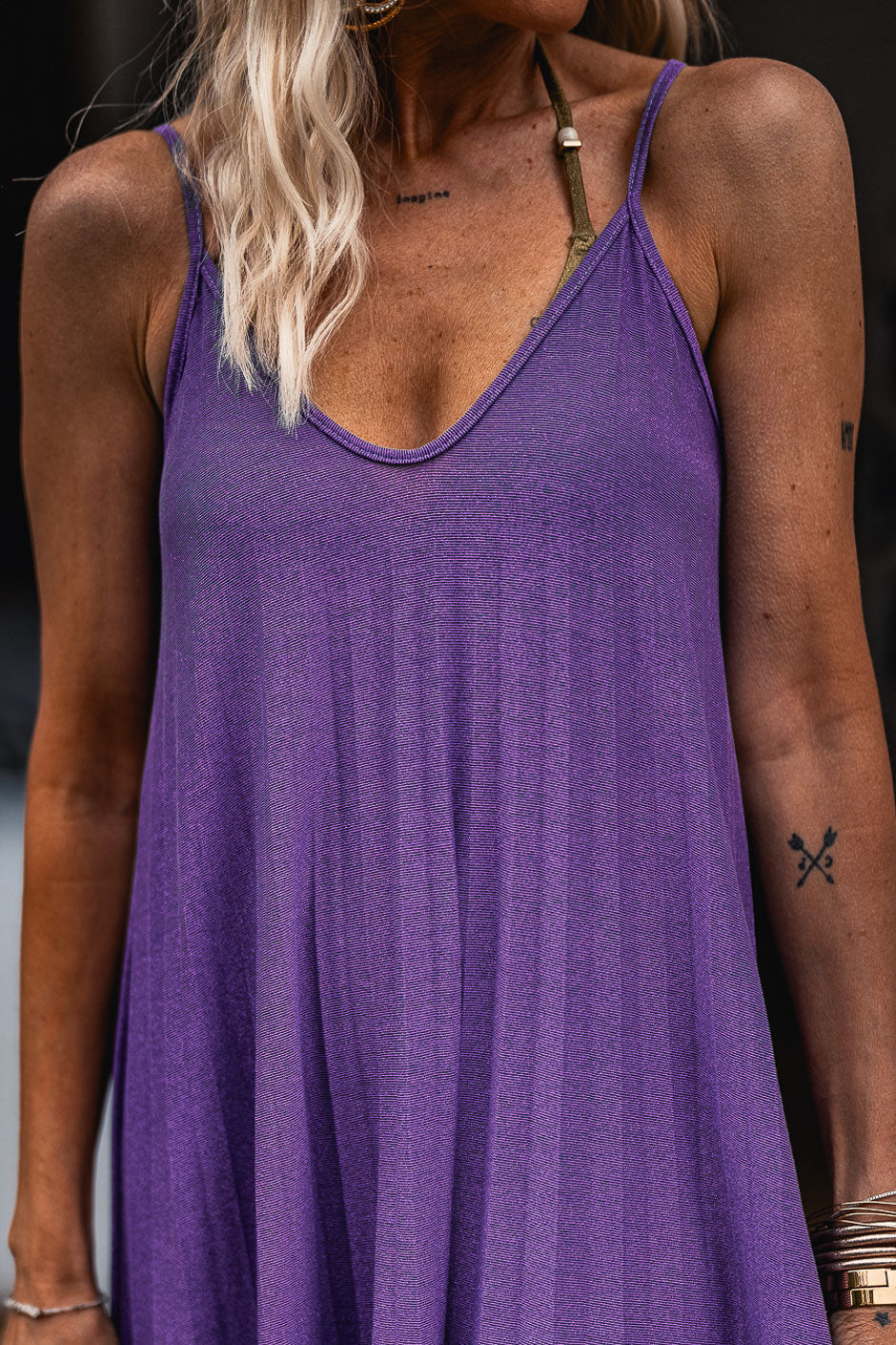 GLORIA PURPLE DRESS