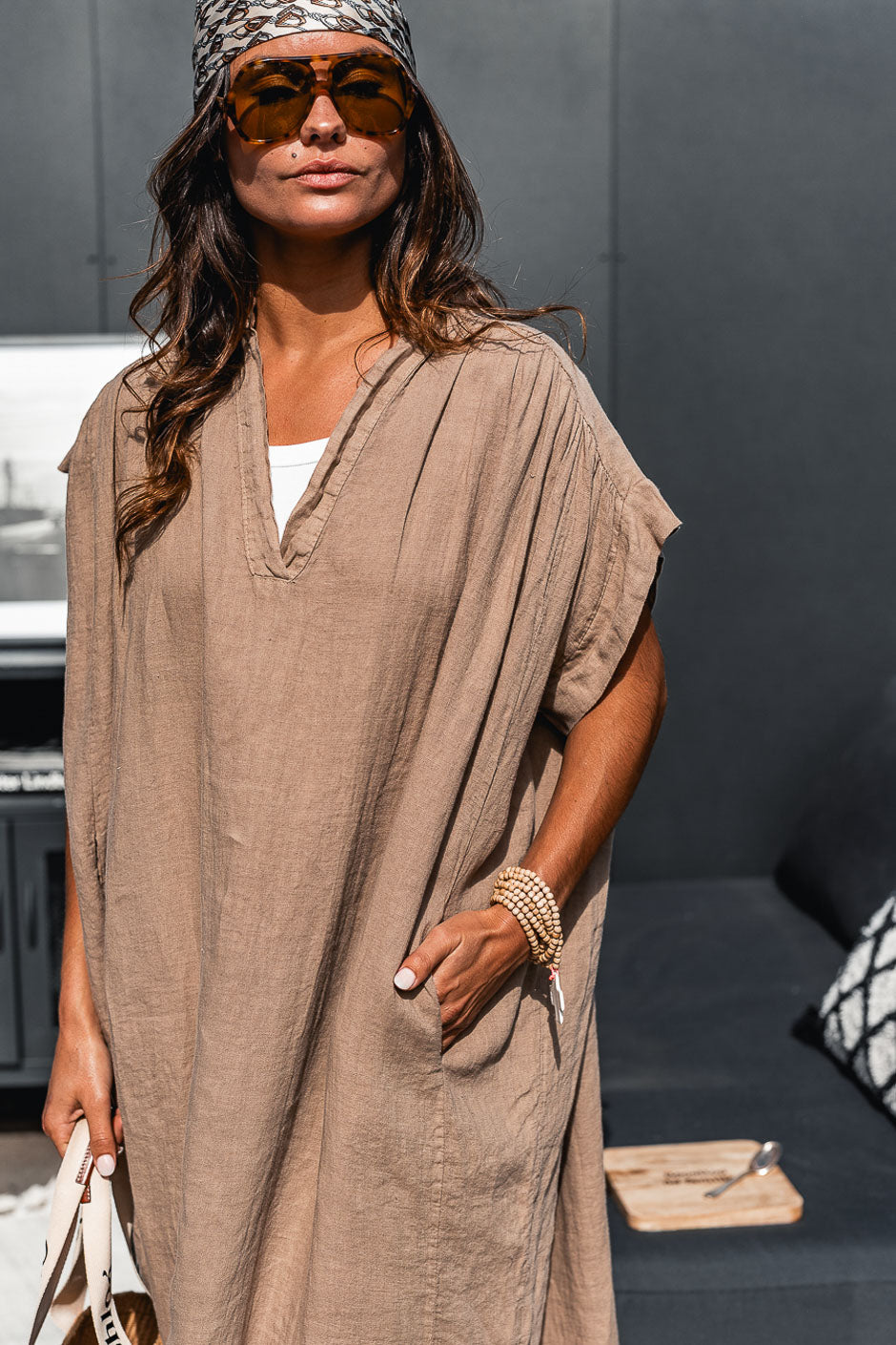 ROBE LIMAYA TABAC