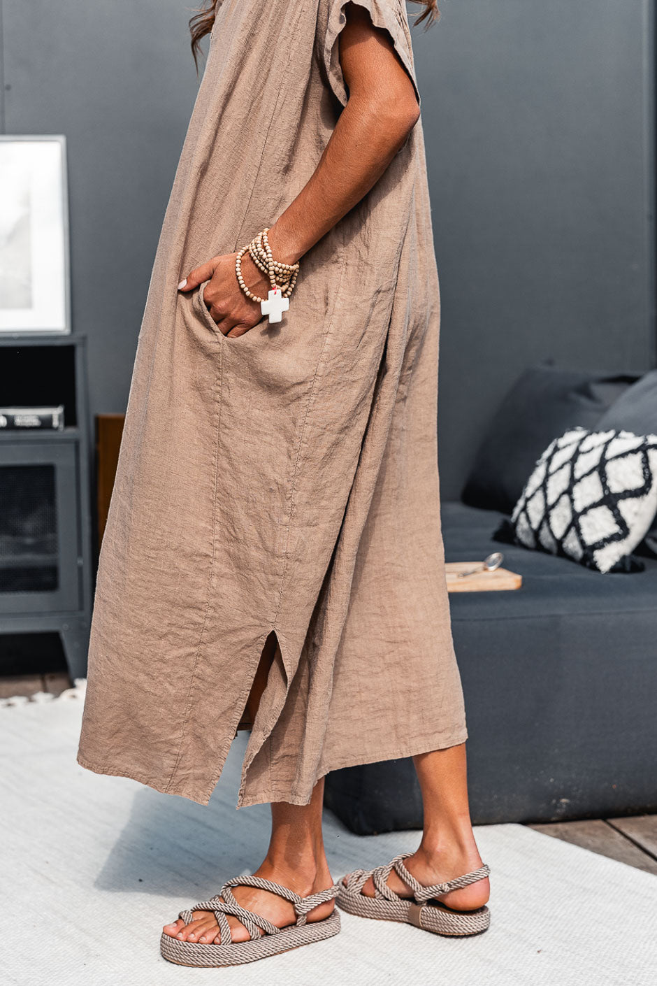 ROBE LIMAYA TABAC