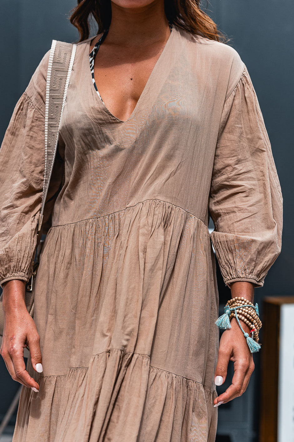 VESTIDO ODETA BEIGE
