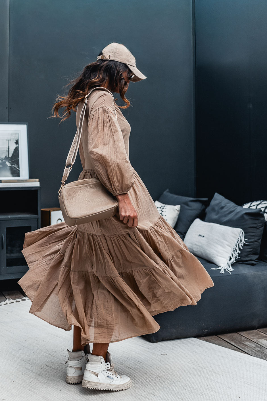 VESTIDO ODETA BEIGE