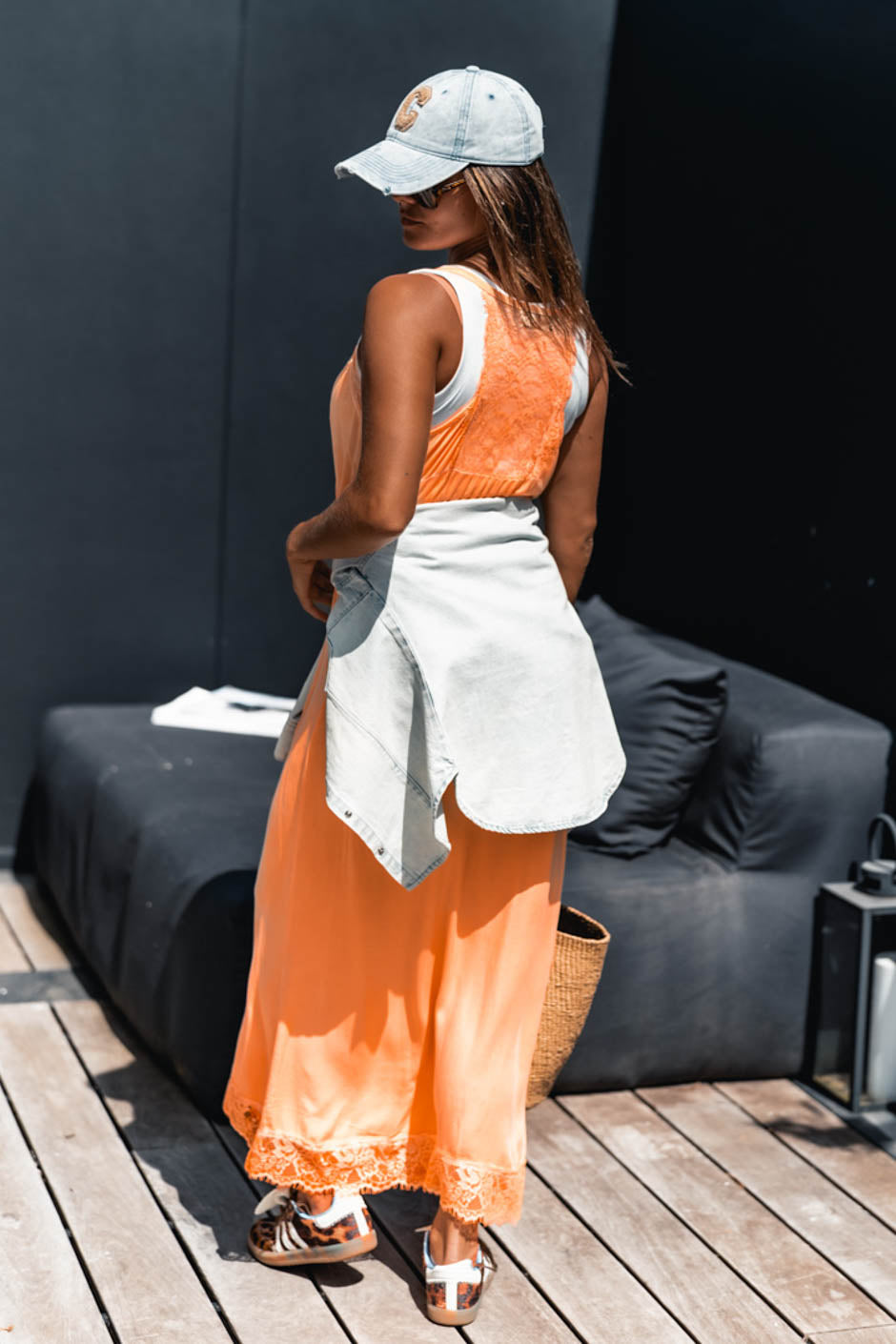MAISY NEON ORANGE DRESS