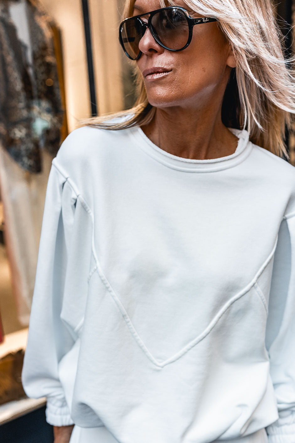 SWEAT LINA BLANC