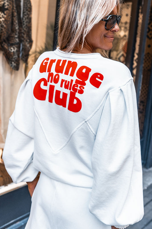 LINA WHITE SWEATSHIRT
