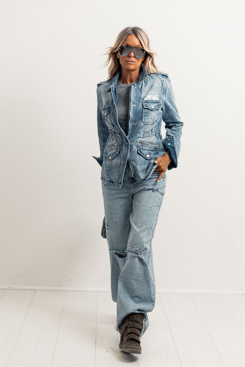 NEW GRUNGECLUB BLEACH SAHARIENNE