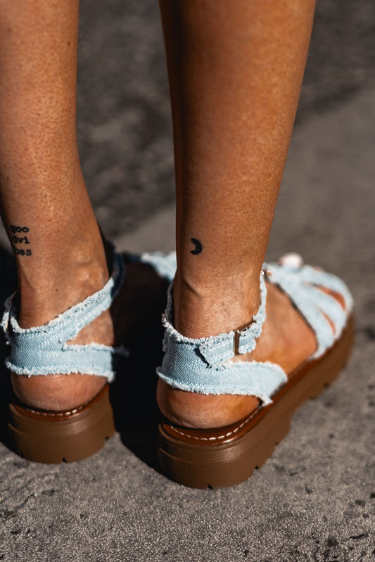 LAURY BLUE SANDALS