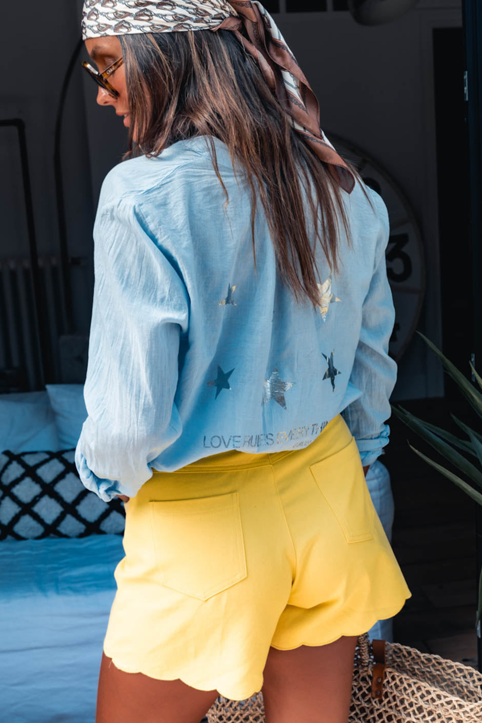 SHORT ADELIE JAUNE