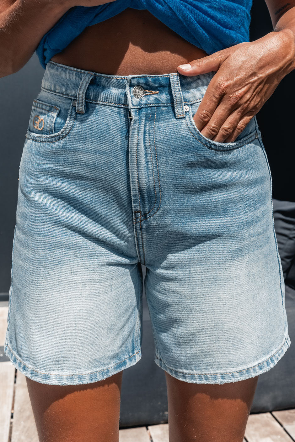 BLUE JOHNSON SHORTS