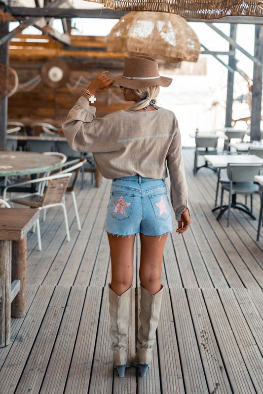 SHORT STEFFY BLUE
