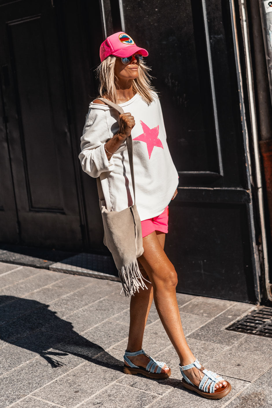 SWEAT BASILE BLANC
