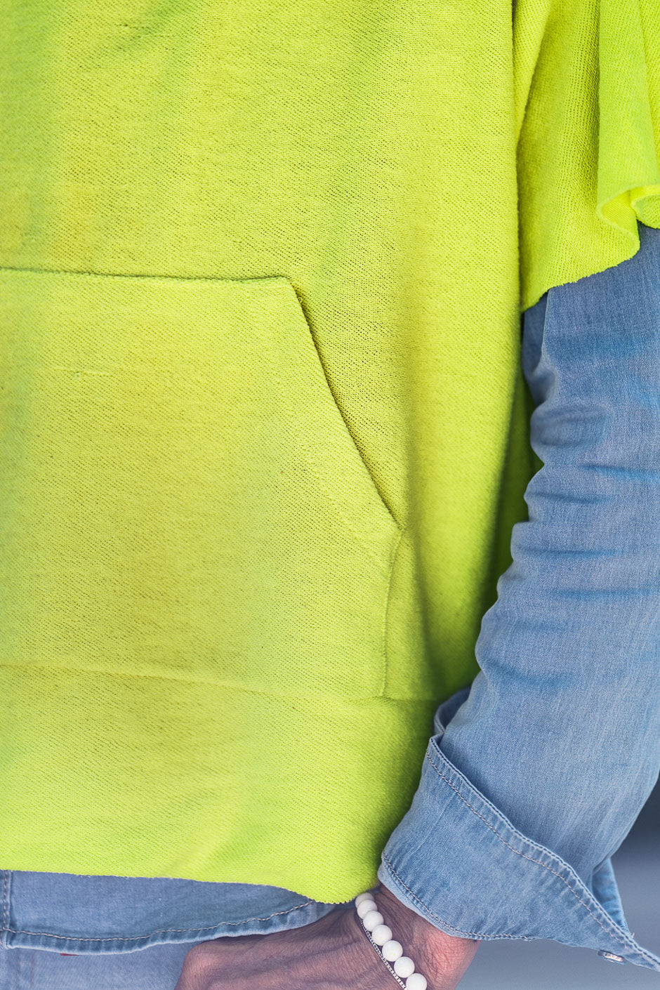 SWEAT BROOKIE JAUNE FLUO
