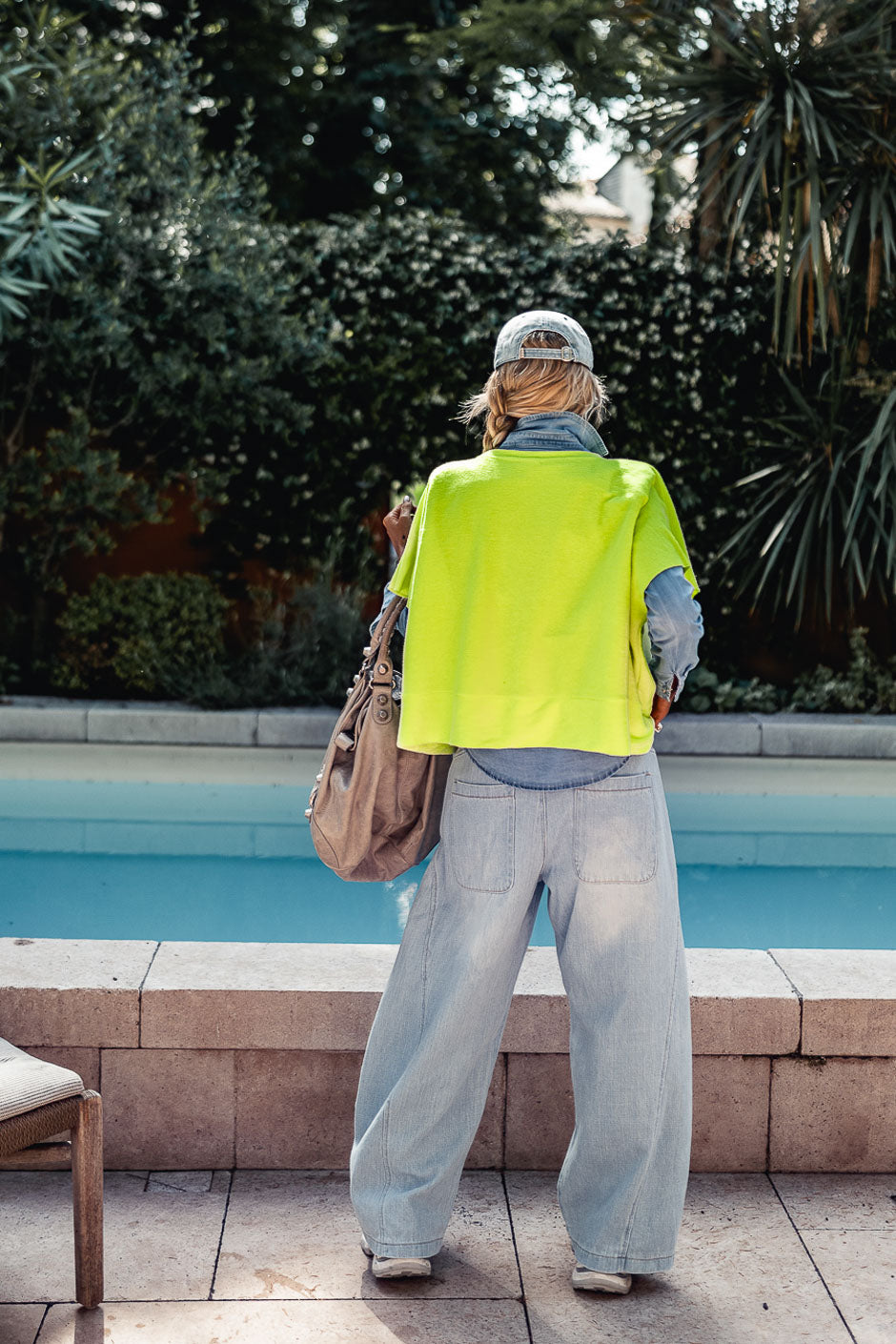 SWEAT BROOKIE JAUNE FLUO