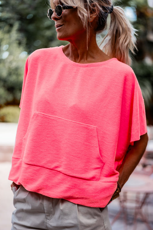 SUDADERA BROOKIE ROSA FLUOR