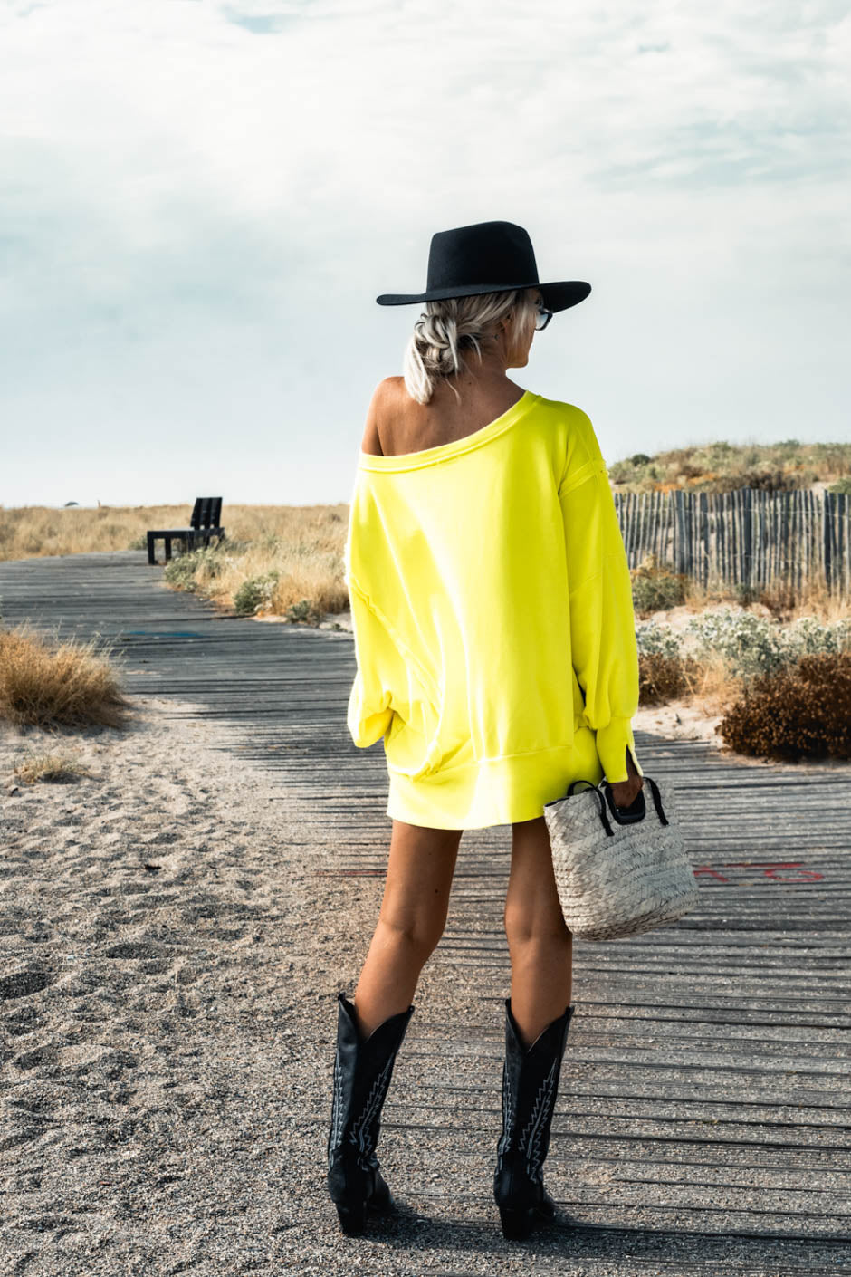 SWEAT ROCKY JAUNE FLUO
