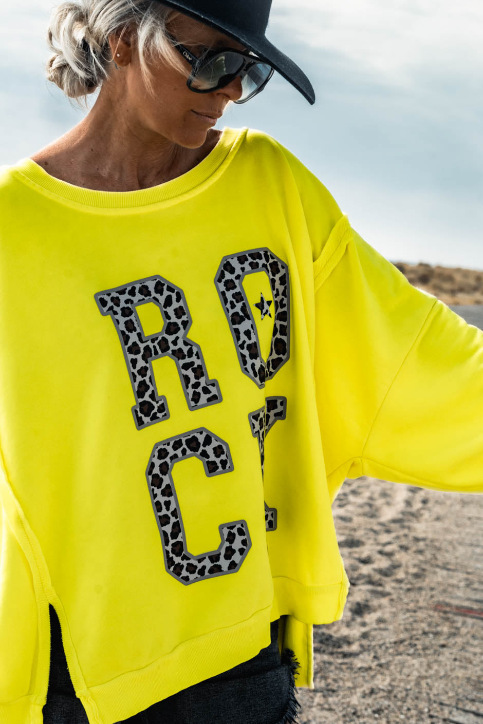 SWEAT ROCKY JAUNE FLUO