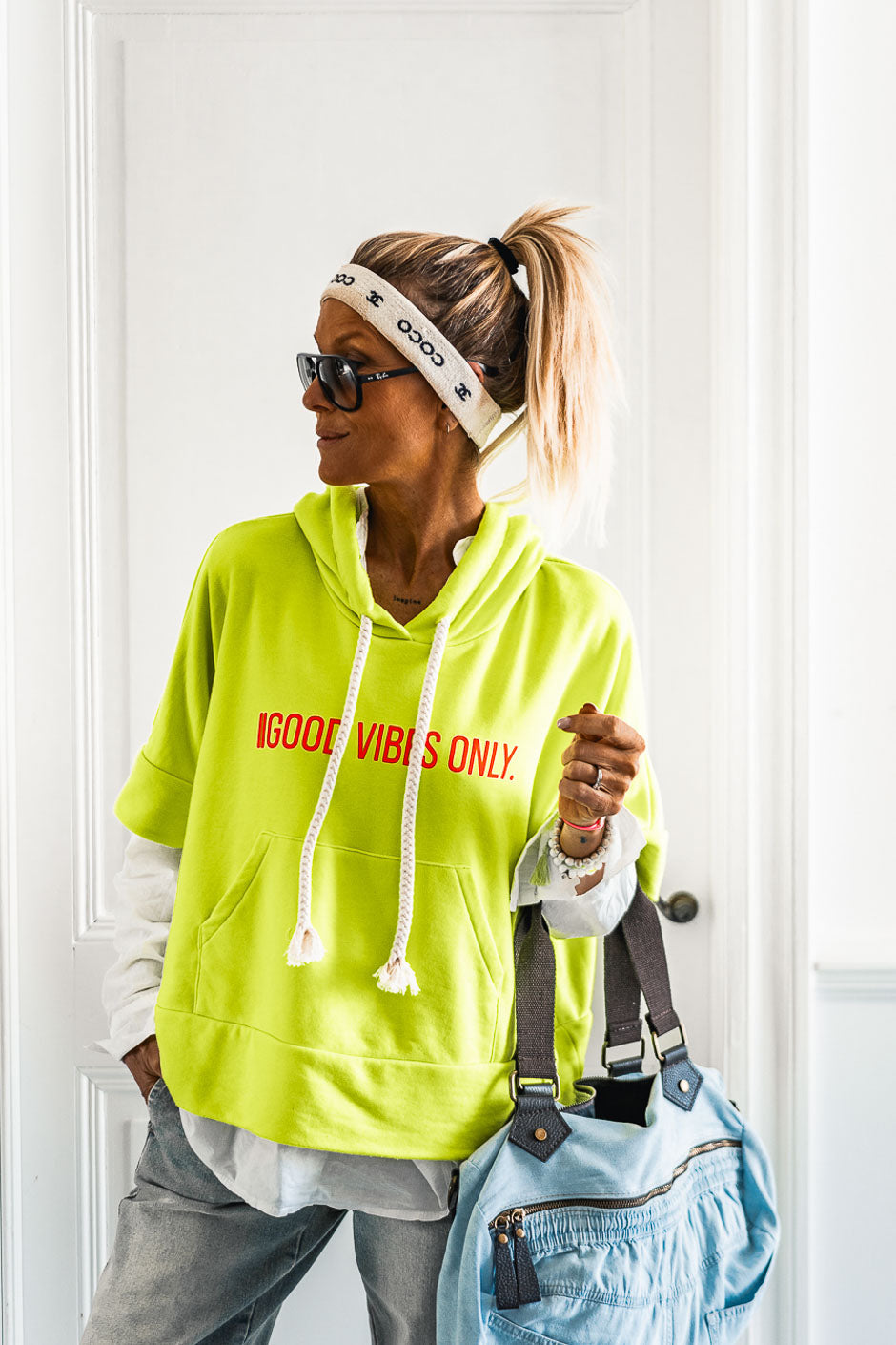 JOELLE NEON YELLOW SWEATER