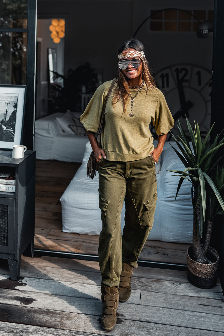 T-SHIRT ILONA GREEN YELLOW