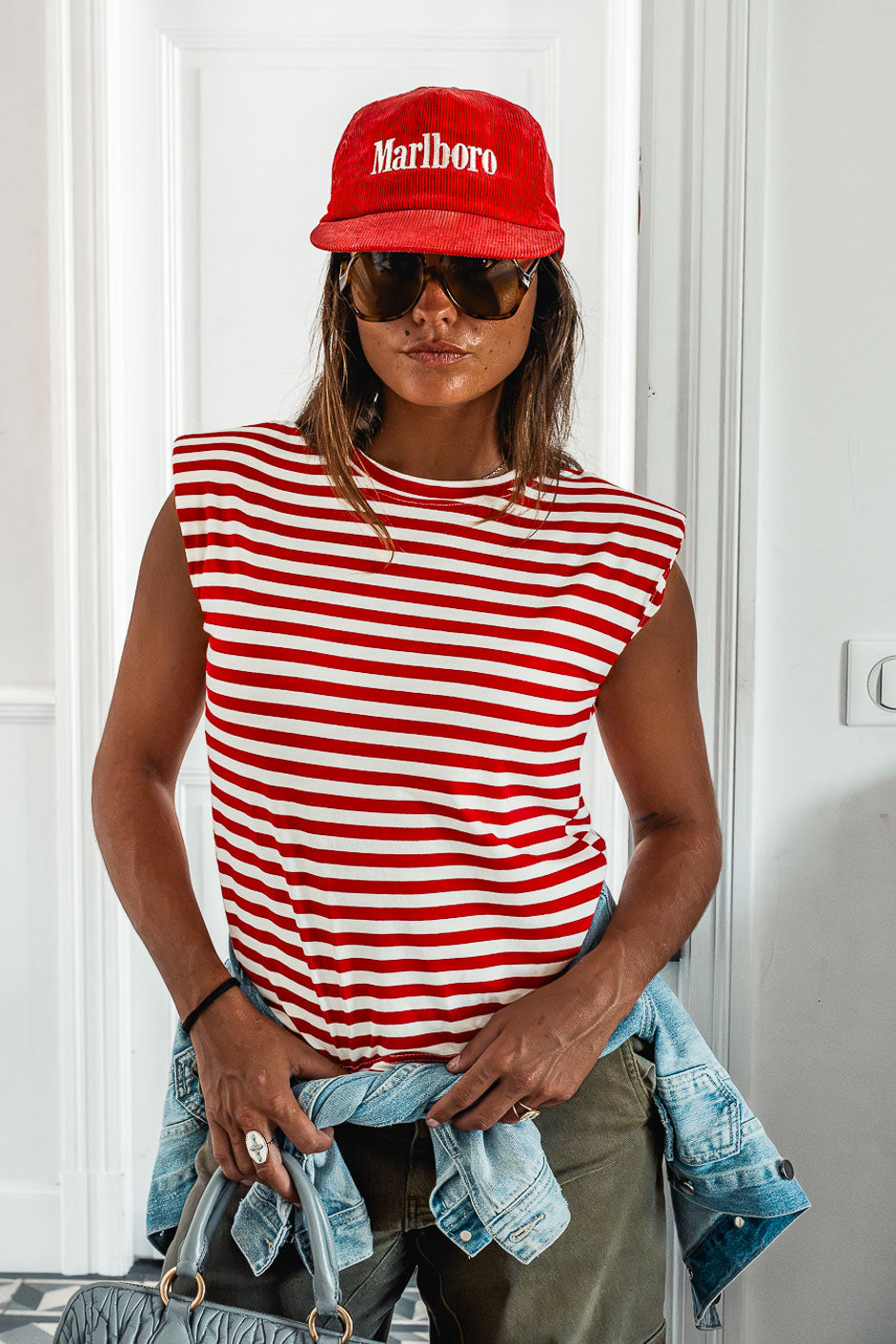 T-SHIRT MINI ROUGE
