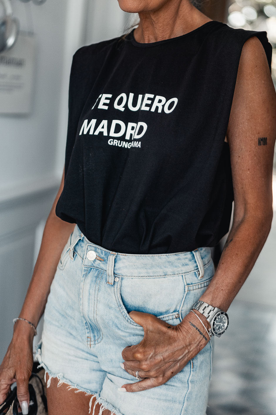T-SHIRT TE QUIERO NOIR