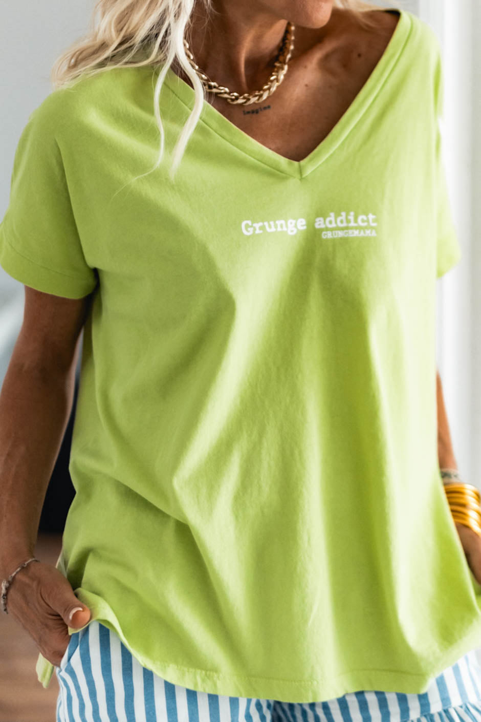 GREEN ADDICT T-SHIRT