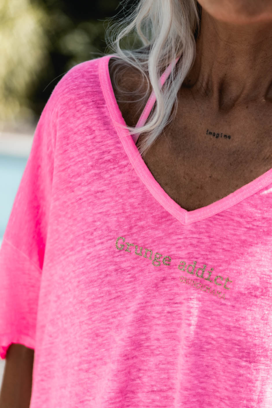 T-SHIRT BEKY ROSE FLUO