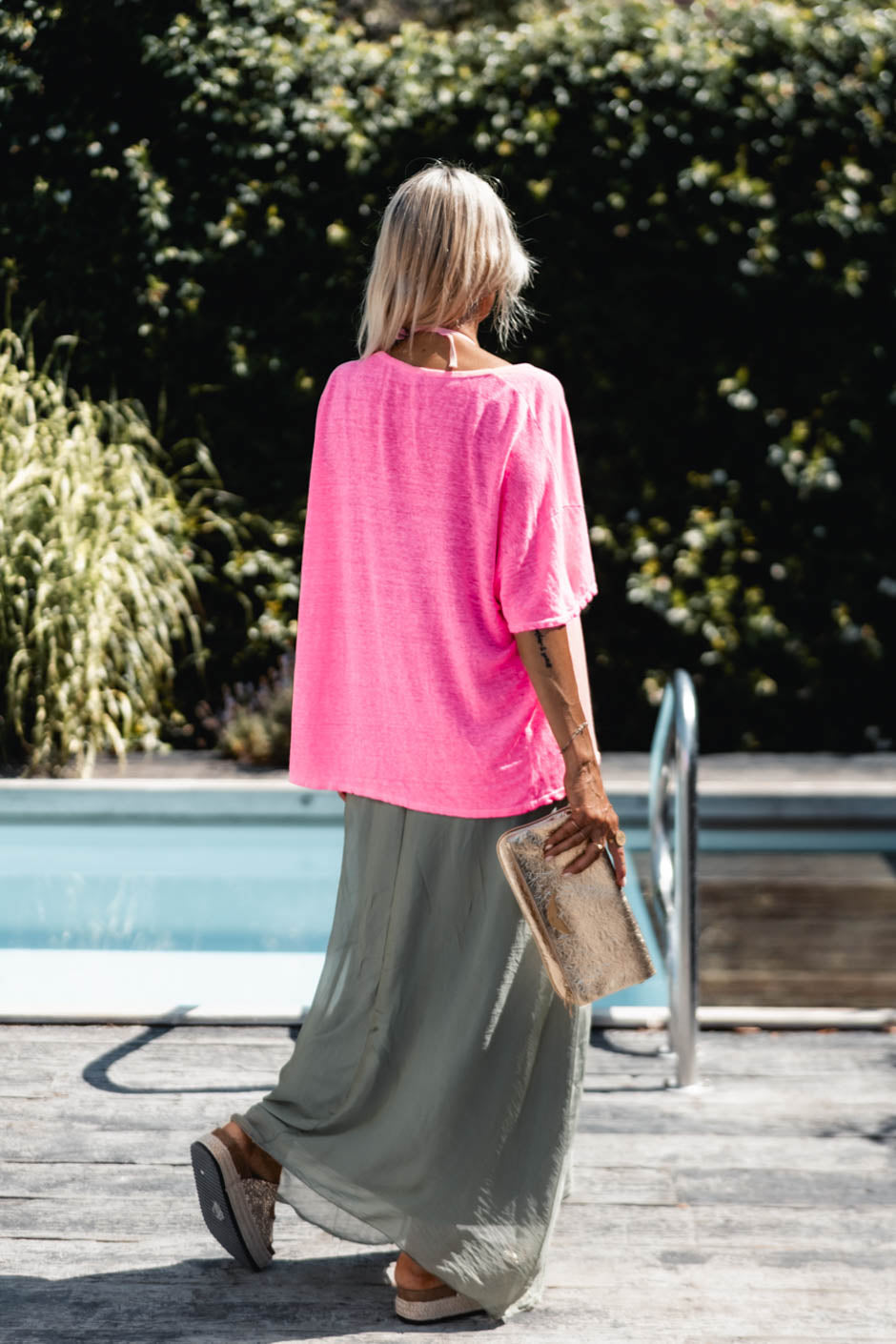 T-SHIRT BEKY ROSE FLUO