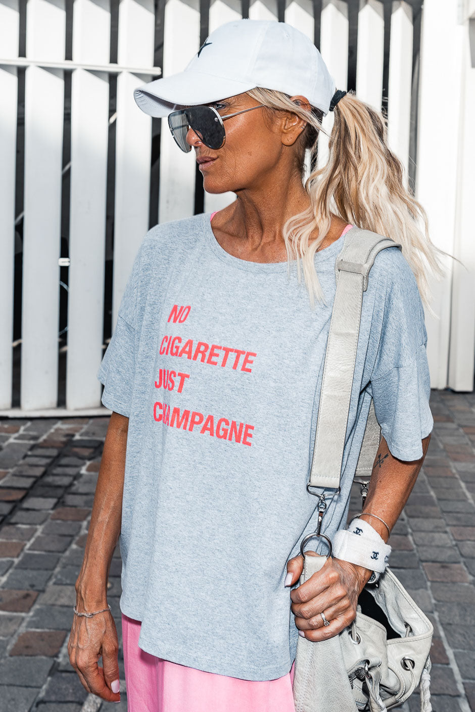 T-SHIRT CHAMPAGNE GRIS