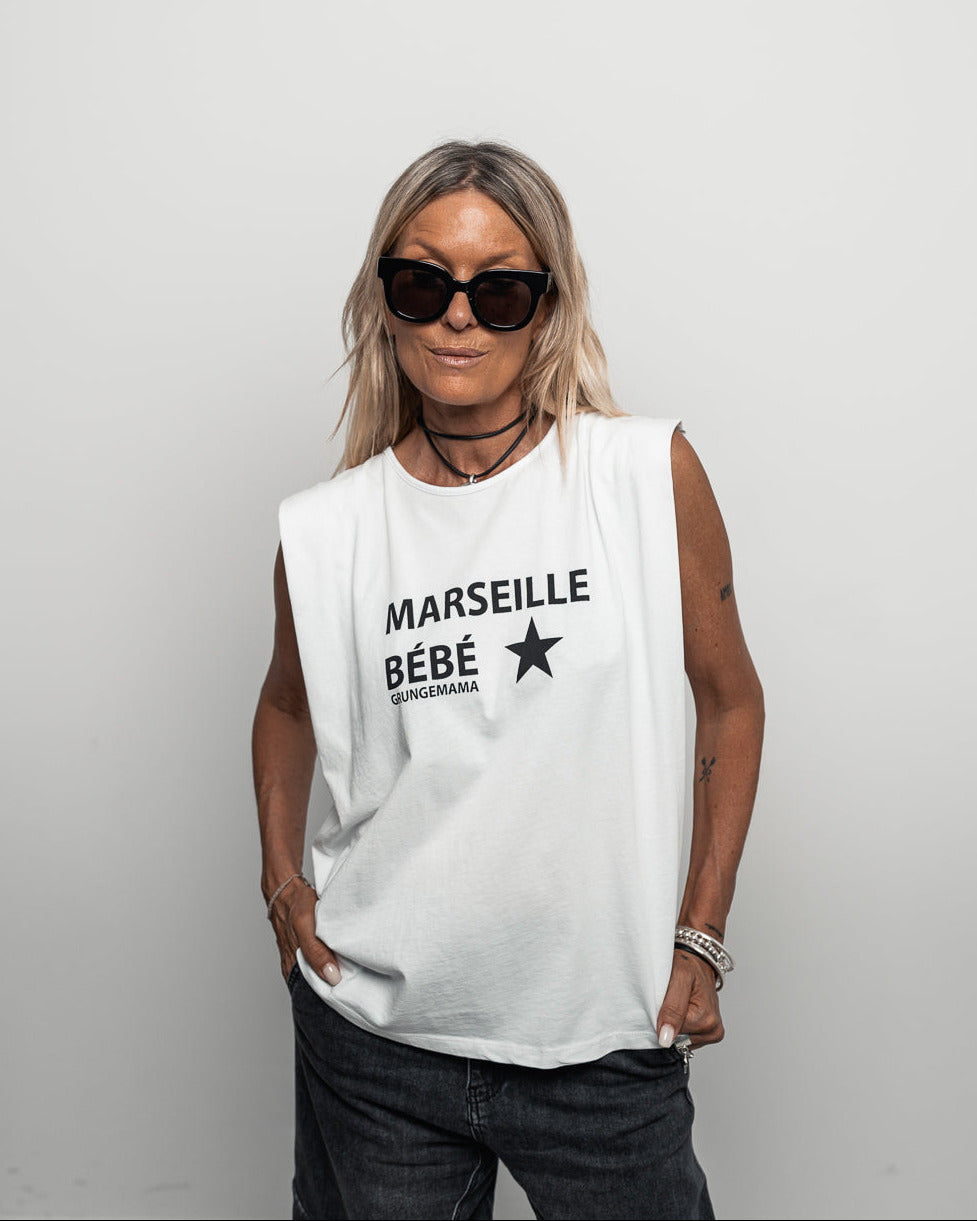 T-SHIRT MARSEILLE BEBE BLANC