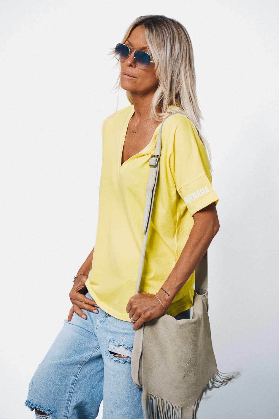 CAMISETA MUMS ADDICT AMARILLA