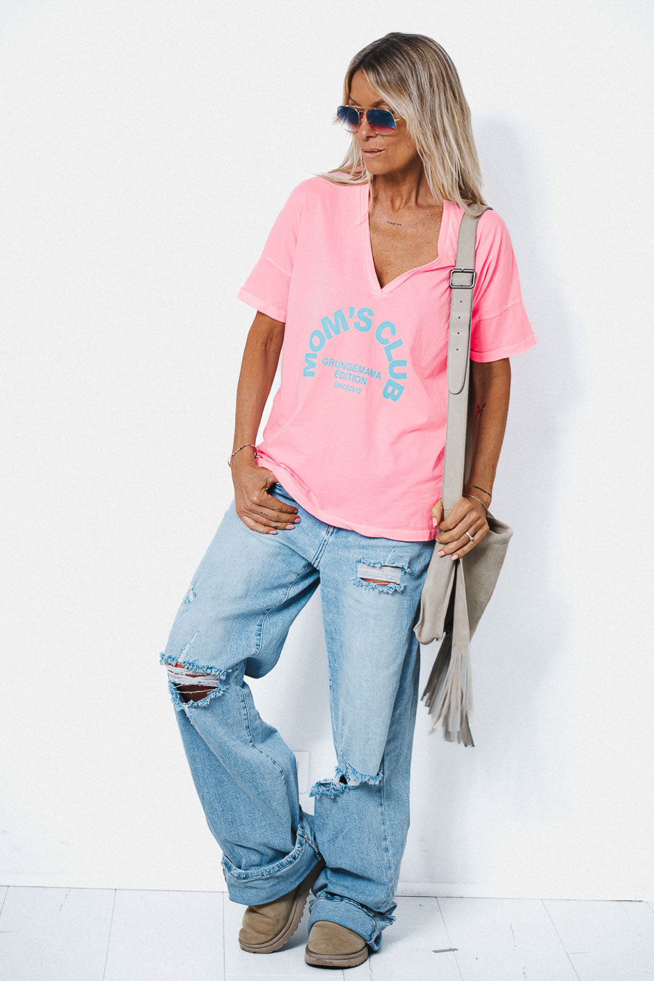 T-SHIRT MUMS CLUB PINK