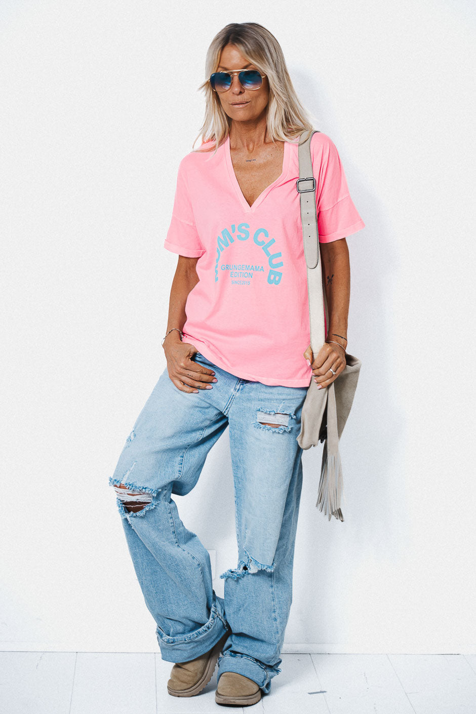 T-SHIRT MUMS CLUB PINK