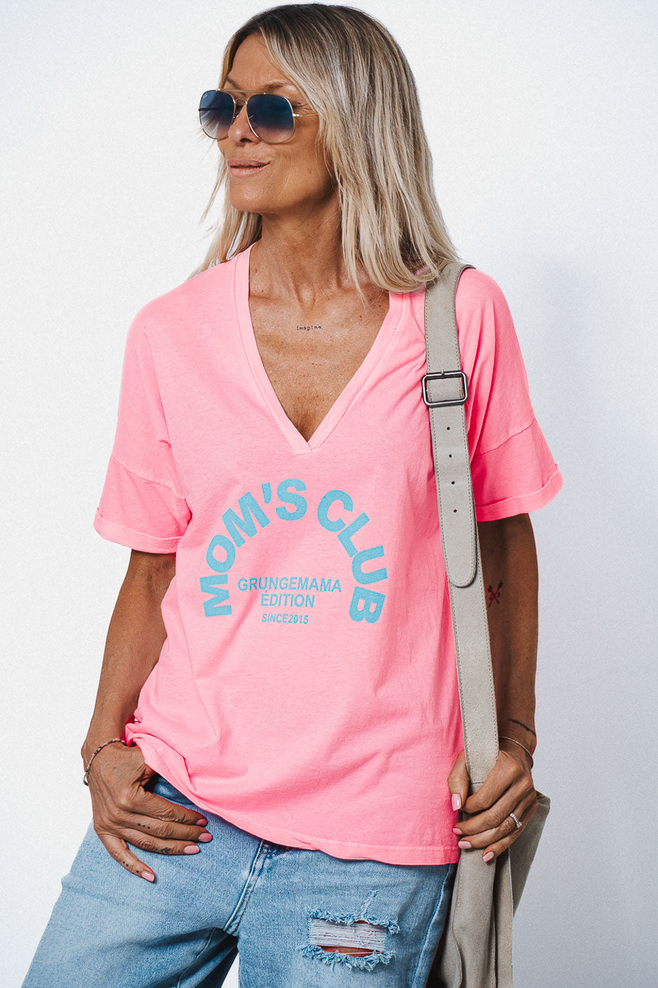 T-SHIRT MUMS CLUB PINK