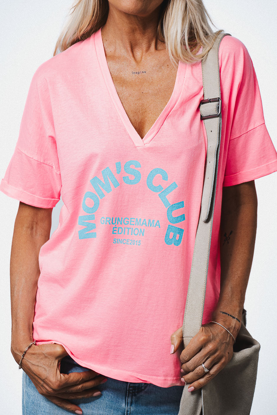 T-SHIRT MUMS CLUB PINK