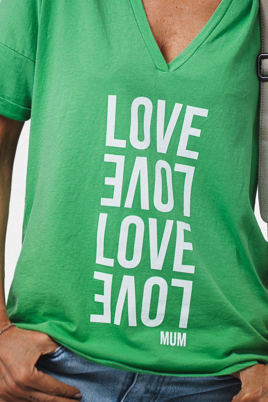 T-SHIRT MUMS LOVE GREEN