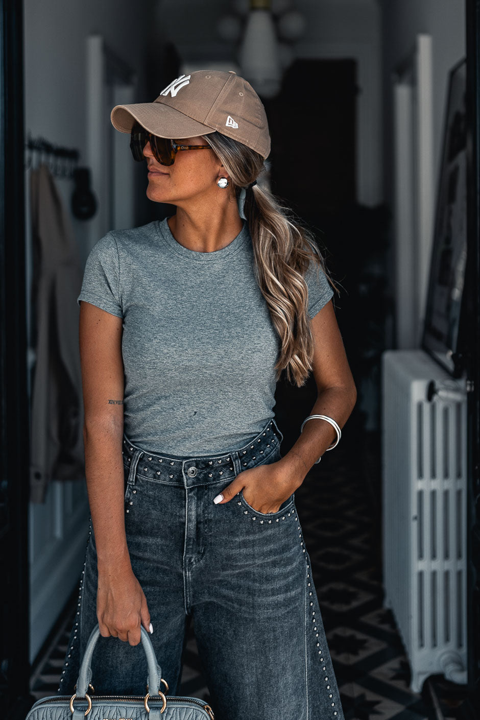 T-SHIRT MIKE ANTHRACITE