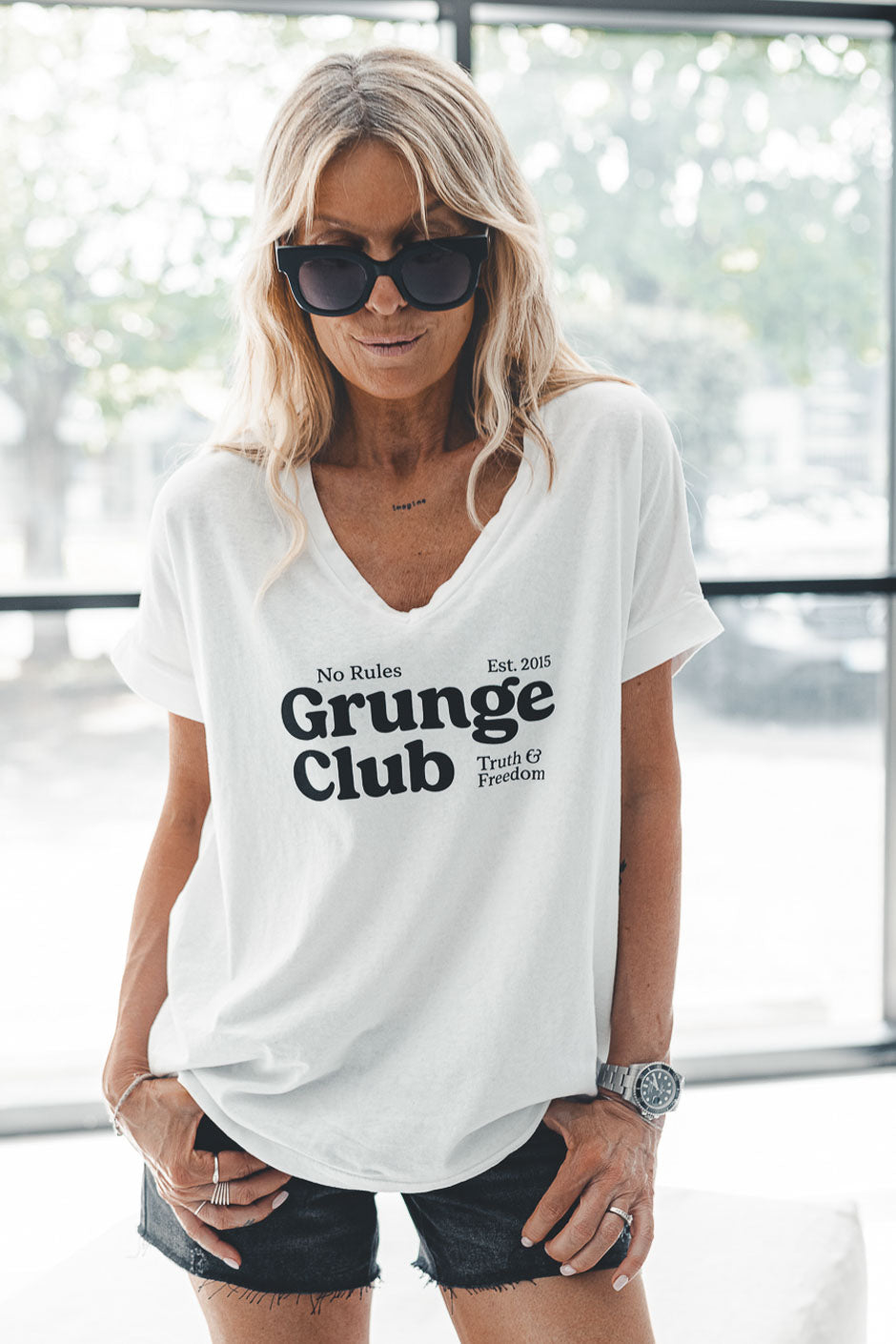 T-SHIRT CLUBY BLANC