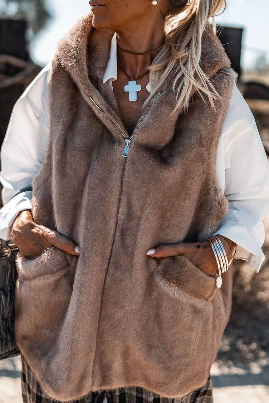VESTE HALIA TAUPE