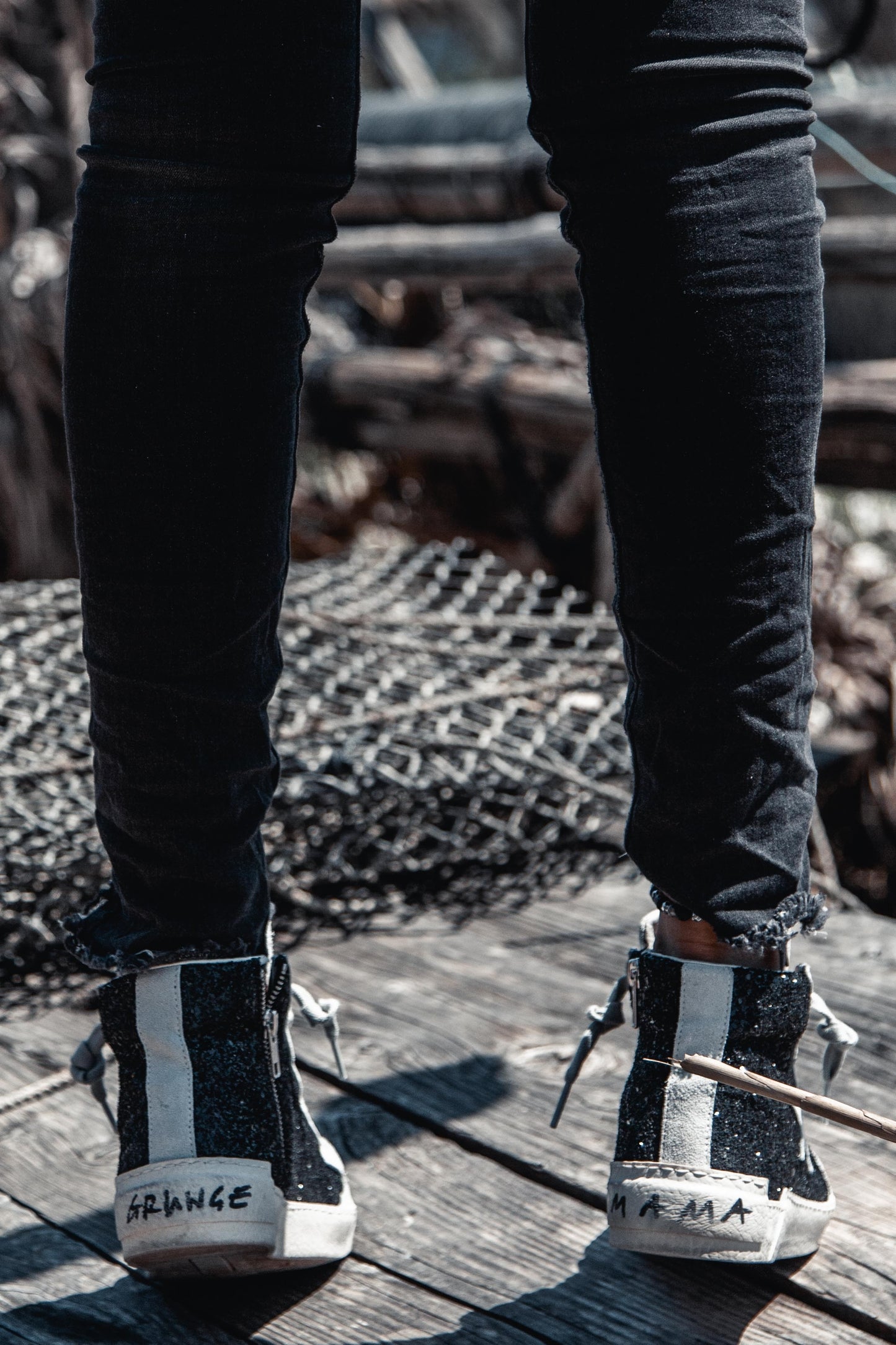 BASKET ALLGLITTER NOIR