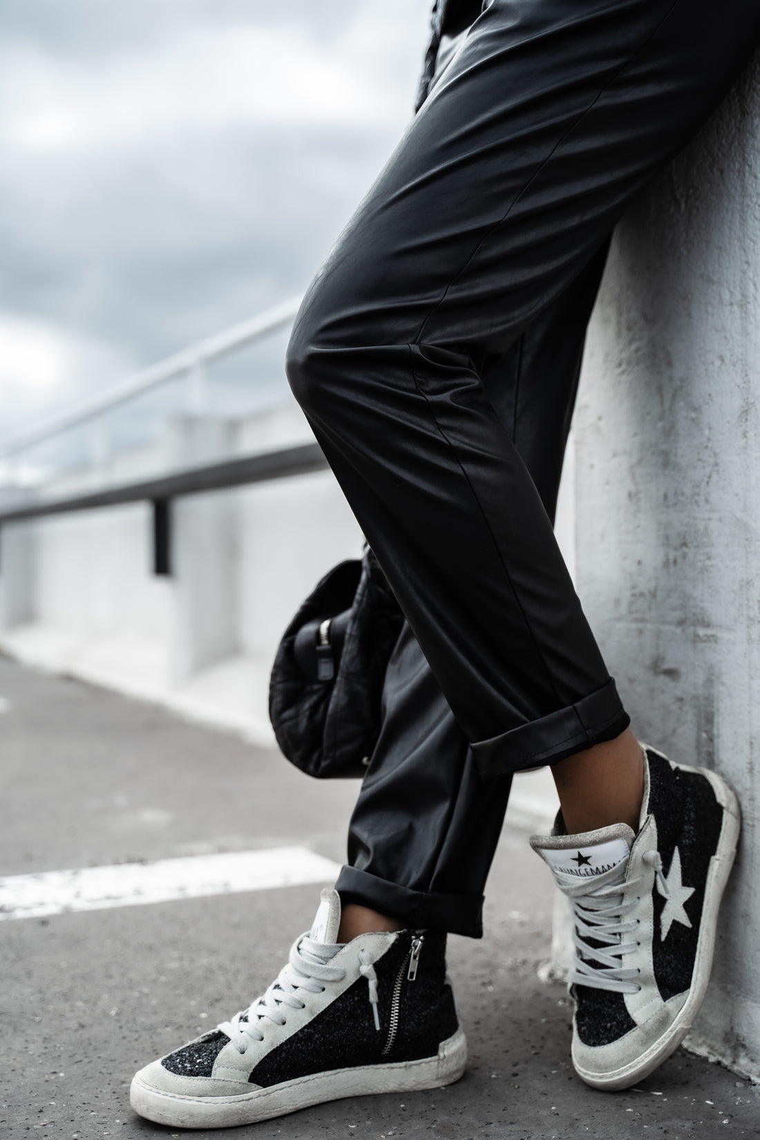 BASKET GM ALL GLITTER NOIR