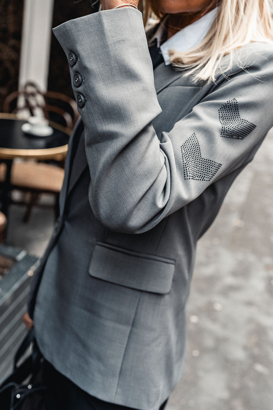 Blazer Grungemama New Glam gris