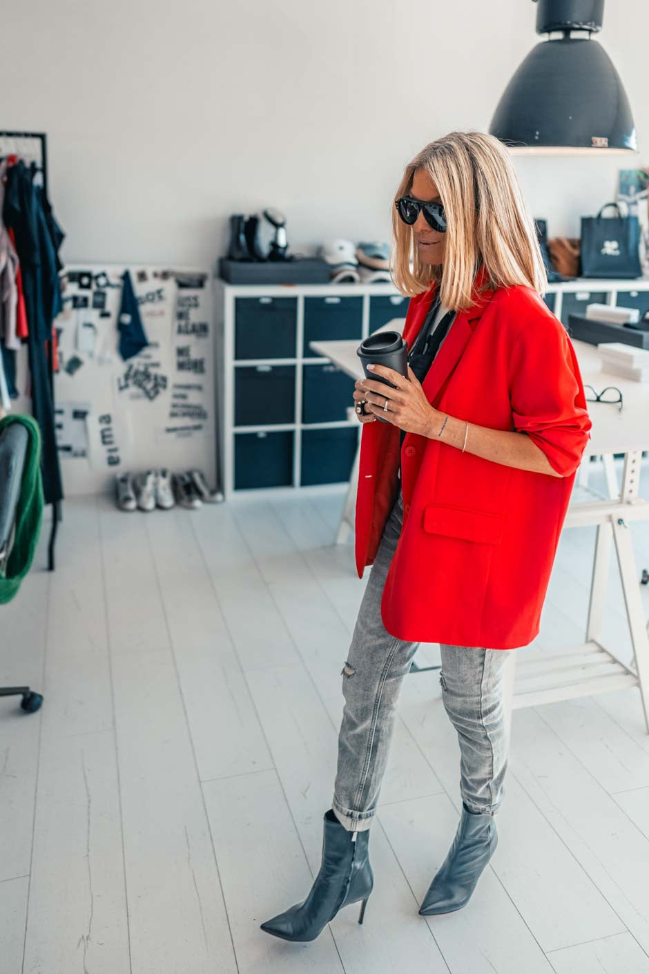 Blazer Grungemama Romy rouge