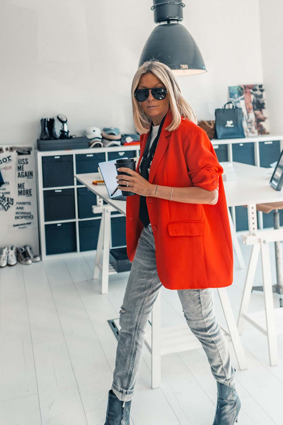 Blazer Grungemama Romy rouge