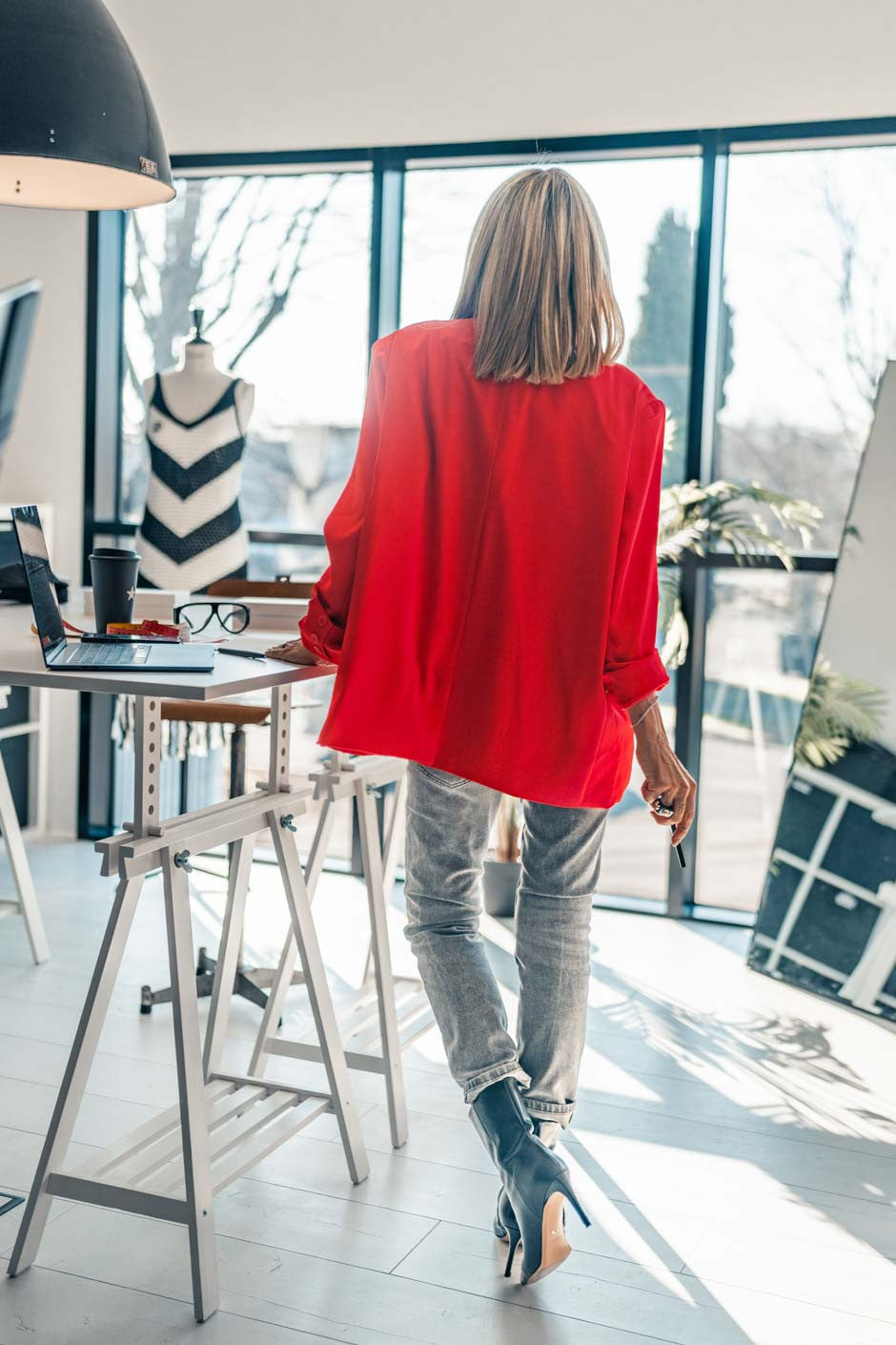 Blazer Grungemama Romy rouge