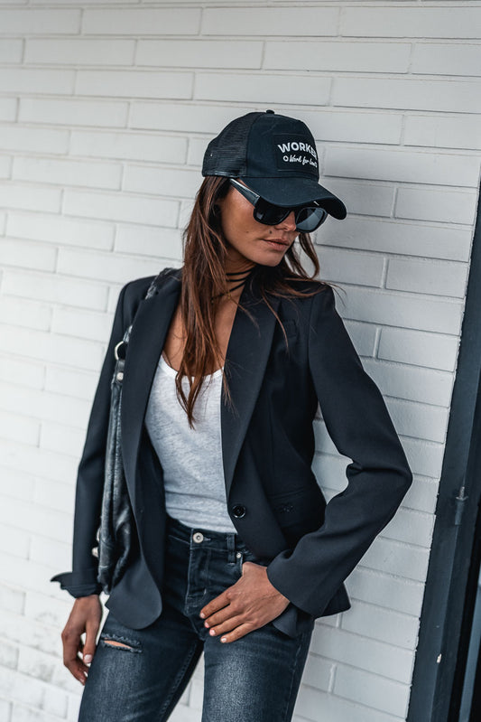 NEW GLAMZY BLACK BLAZER