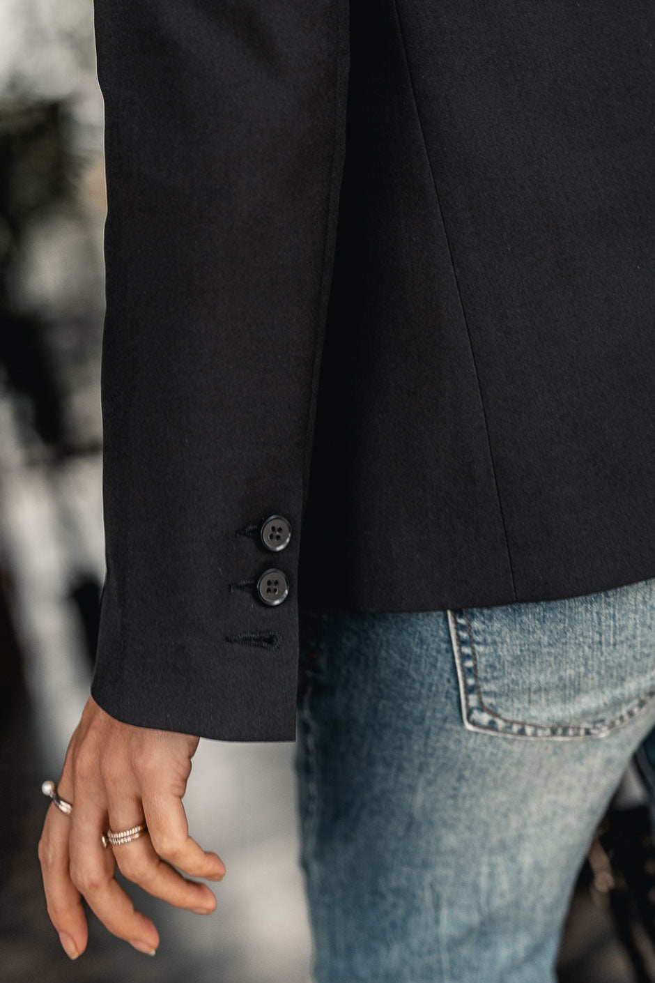 NEW GLAMZY BLACK BLAZER