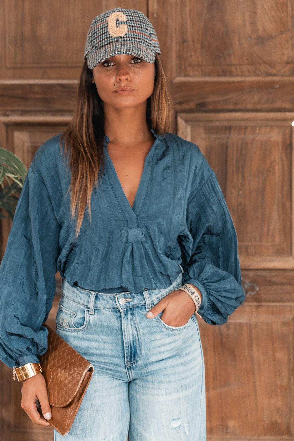 Blouse Banditas Buckie bleu