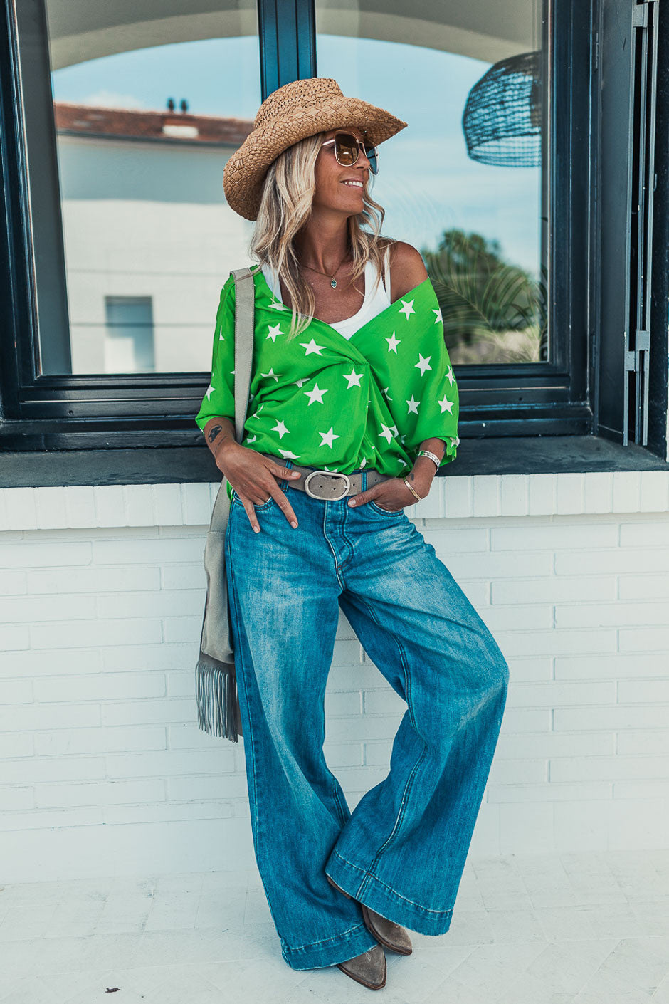 Blouse Banditas Chandler vert