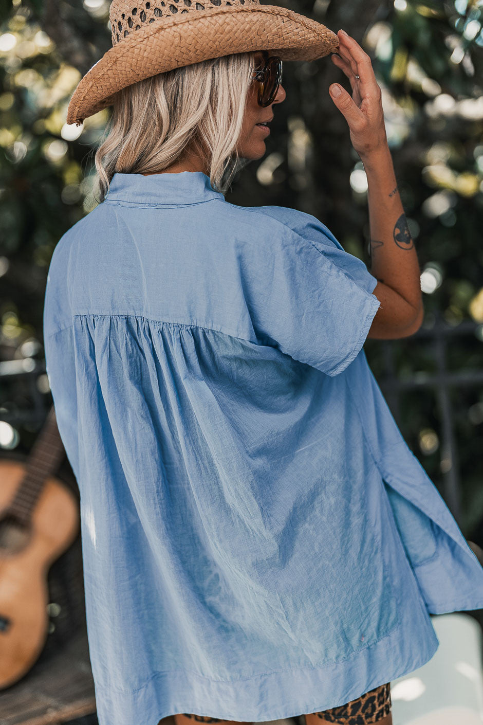 Blouse Banditas Izia bleu