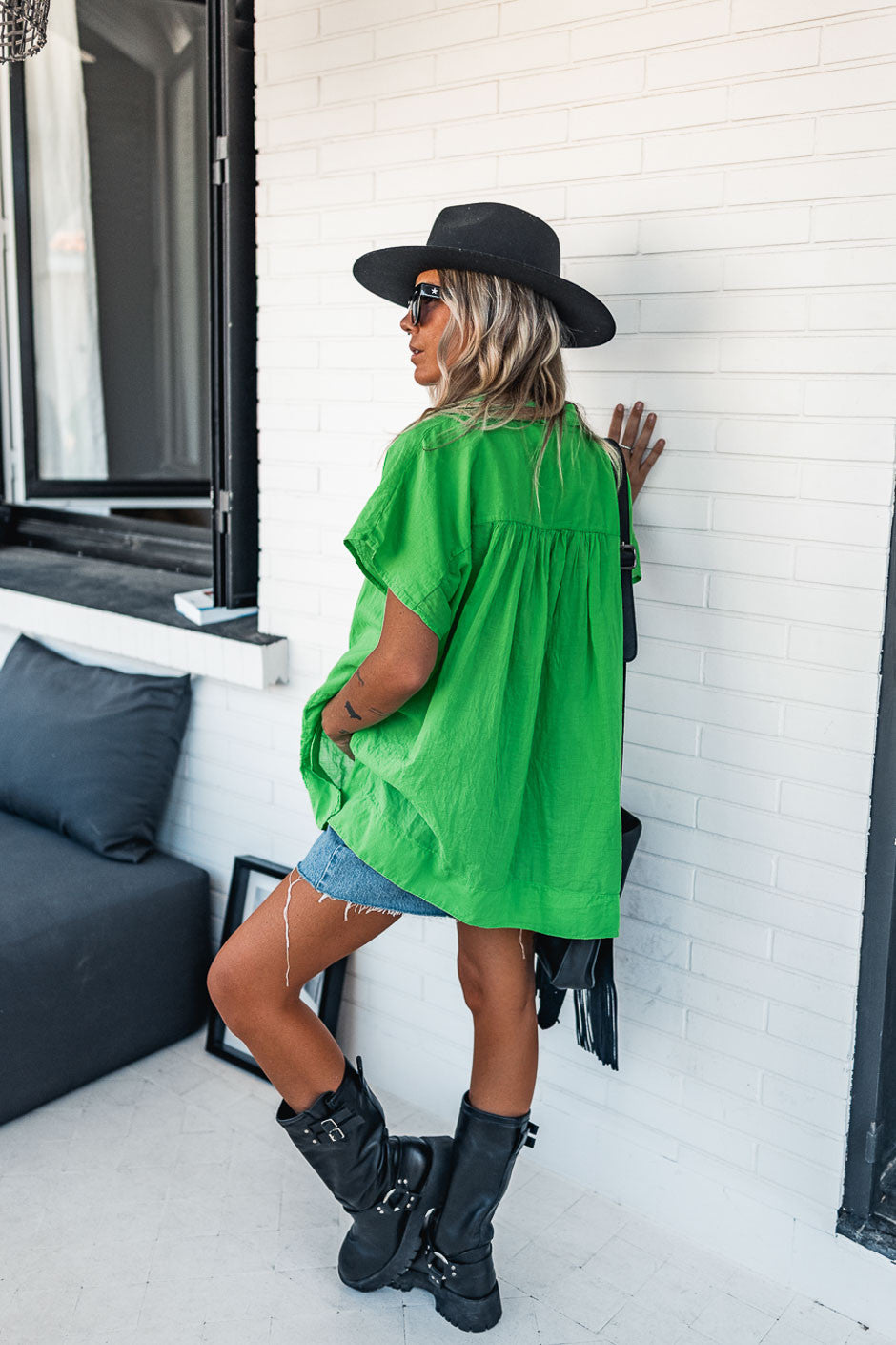 Blouse Banditas Izia vert